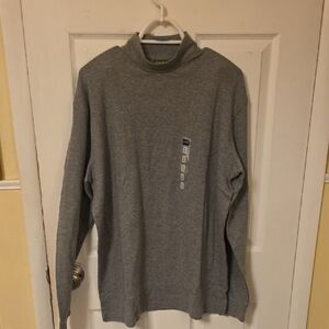 Cabela's Gray Mockneck Shirt for Men. Size Large. NEW